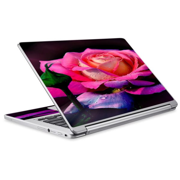 Beautiful Rose Flower Pink Purple Acer Chromebook R13 Skin Online Sale