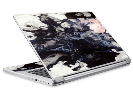 Black White Swirls Marble Granite Acer Chromebook R13 Skin Online