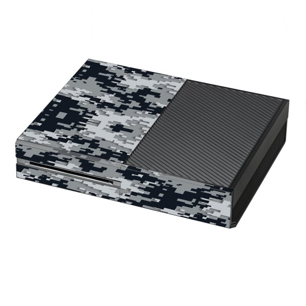 Digi Camo Team Colors Camouflage Black Silver Microsoft Xbox One Skin on Sale