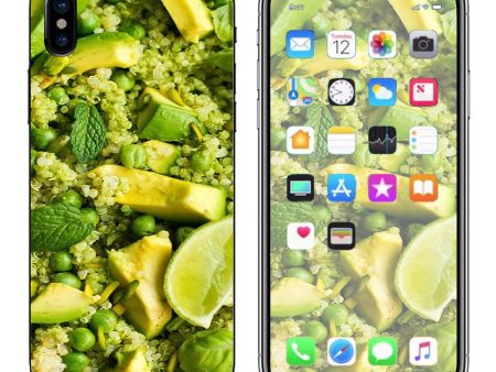 Avocado Salad Vegan  Apple iPhone X Skin Online now